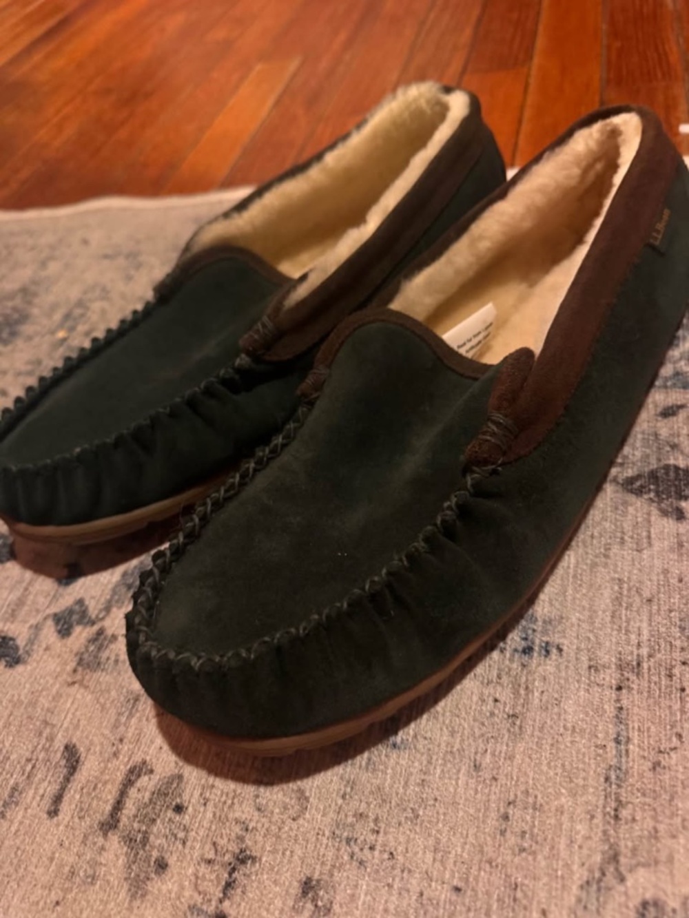 NWOT L.L.Bean Men's Wicked Good Venetian Slippers Size 13 Made from the cozy sh